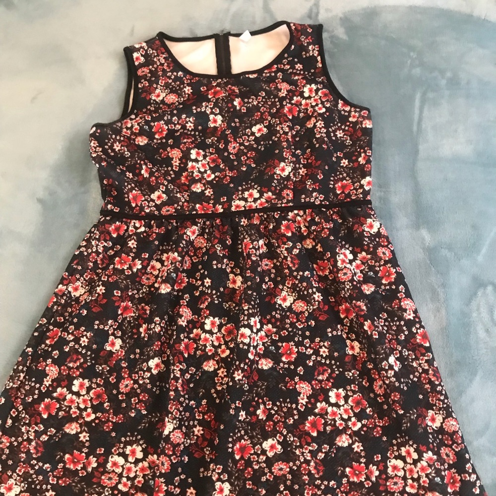 Floral, sleeveless dress